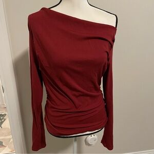 NWT Cider Burgundy Long Sleeve Top